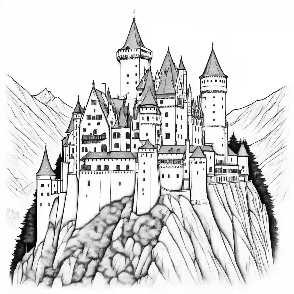 Bran Castle coloring pages